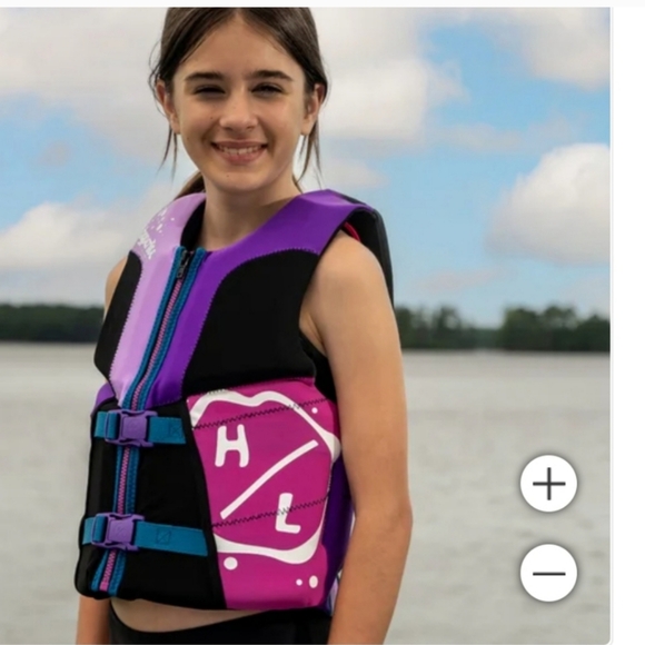 Hyperlite youth Life Vest Kids Large 55lbs to 88 lbs, new - Picture 5 of 6